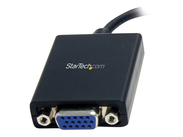 StarTech.com Mini DisplayPort to VGA Video Adapter Converter - Adapter - Mini DisplayPort (M) to HD-15 (VGA) (F) - DisplayPort 1.2 - 13 cm - active - black - for P/N: DKT31CMDPHPD, DP2MDPMF3, DP2MDPMF6IN