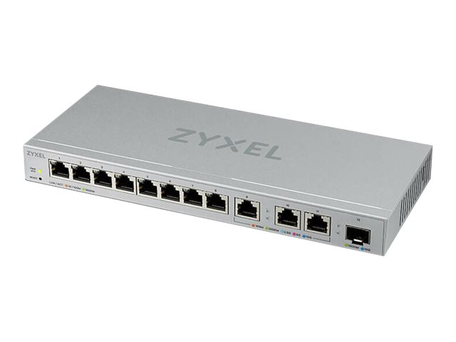 Zyxel XGS1250-12 - Switch - Managed - 8 x 10/100/1000 + 3 x 100/1000/2.5G/5G/10GBase-T + 1 x SFP+ - desktop