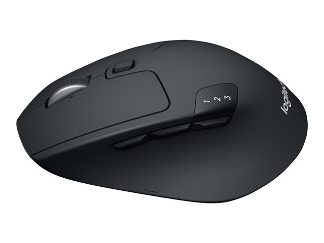 Logitech M720 Triathlon - Mouse - right-handed - optical - 7 buttons - wireless - Bluetooth, 2.4 GHz - USB wireless receiver
