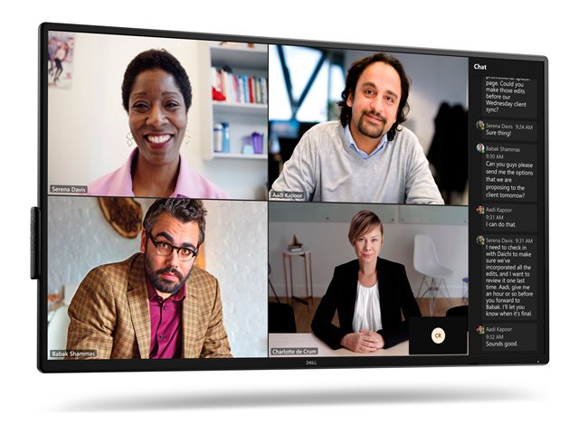 Dell P5525QC - 55\" Diagonal Class (54.64\" viewable) LED-backlit LCD display - conference - 4K UHD (2160p) 3840 x 2160