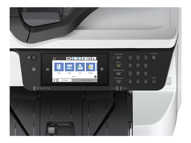 Epson WorkForce Pro WF-C8690D3TWFC - Multifunction printer - colour - ink-jet - A3 (media) - up to 22 ppm (copying) - up to 24 ppm (printing) - 1835 sheets - 33.6 Kbps - Gigabit LAN, USB host, NFC, USB 3.0, USB 2.0 host, Wi-Fi(ac)