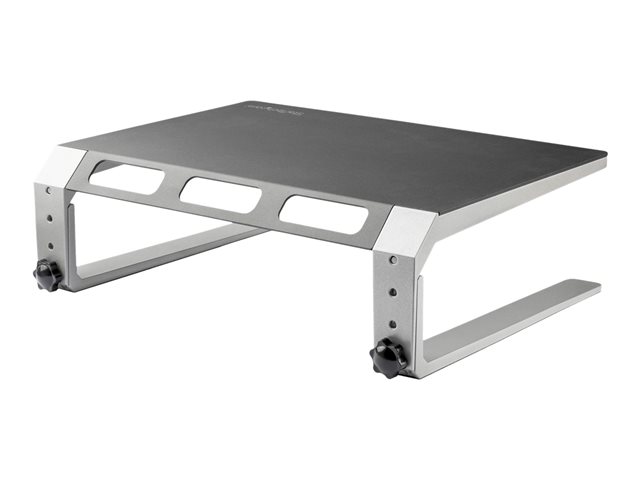 StarTech.com Monitor Riser Stand - For up to 32\" Monitor - Height Adjustable - Computer Monitor Riser - Steel and Aluminum (MONSTND) - Stand - for Monitor - aluminium, steel - screen size: 32\" - desktop