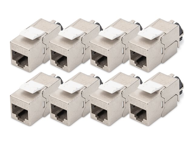 CAT 6A Keystone Jack shielded 8 pcs.