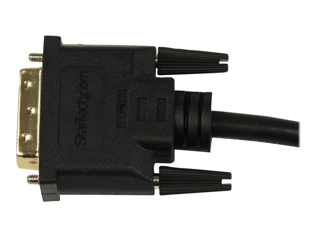 StarTech.com 8in HDMI to DVI-D Video Cable Adapter - HDMI Female to DVI Male - HDMI to DVI Dongle Adapter Cable (HDDVIFM8IN) - Adapter - HDMI female to DVI-D male - 20.32 cm - shielded - black - for P/N: CDP2HDMM2MB, DP2HDMM2MB, HDDVIMM3, HDMM1MP, HDMM2MP, HDMM3MP, HDPMM50, MDP2HDMM2MB