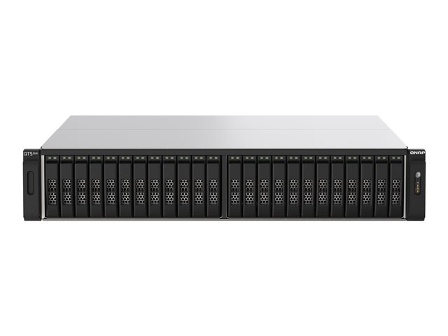 QNAP TS-H2490FU - NAS server - 24 bays - rack-mountable - PCI Express 3.0 x4 (NVMe) - RAID RAID 0, 1, 5, 6, 10, 50, 60, JBOD - RAM 128 GB - 25 Gigabit Ethernet - iSCSI support