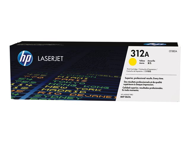 HP 312A - Yellow - original - LaserJet - toner cartridge (CF382A) - for Color LaserJet Pro MFP M476dn, MFP M476dw, MFP M476nw