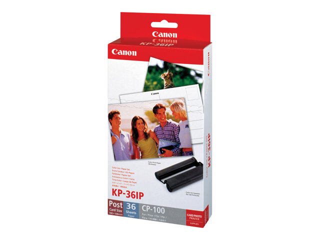Canon KP-36IP - Print cartridge / paper kit - for Canon SELPHY CP1000, CP1200, CP1300, CP1500, CP530, CP790, CP800, CP820, CP900, CP910