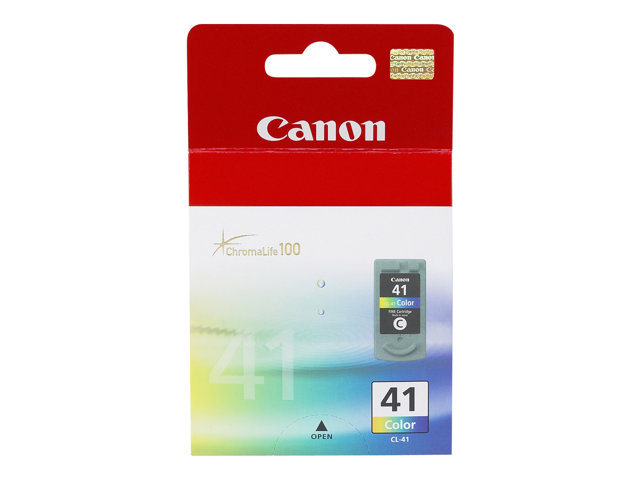 Canon CL-41 - 12 ml - High Yield - colour (cyan, magenta, yellow) - original - ink cartridge - for PIXMA iP1800, iP1900, iP2500, iP2600, MP140, MP190, MP210, MP220, MP470, MX300, MX310