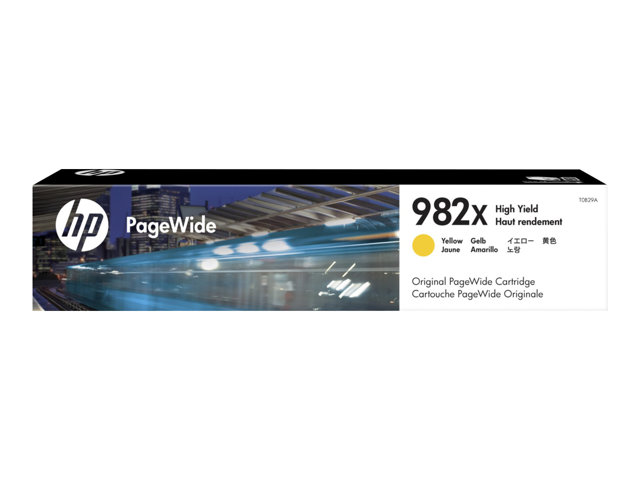HP 982X - 114 ml - High Yield - yellow - original - PageWide - ink cartridge - for PageWide Enterprise Color 765, MFP 780, PageWide Enterprise Color Flow MFP 785