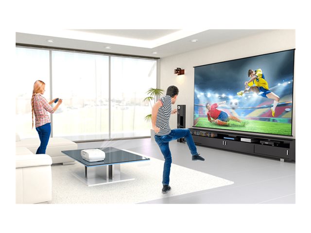 Epson EH-TW7100 - 3LCD projector - 3D - 3000 lumens (white) - 3000 lumens (colour) - 3840 x 2160 (2 x 1920 x 1080) - 16:9 - 4K - white