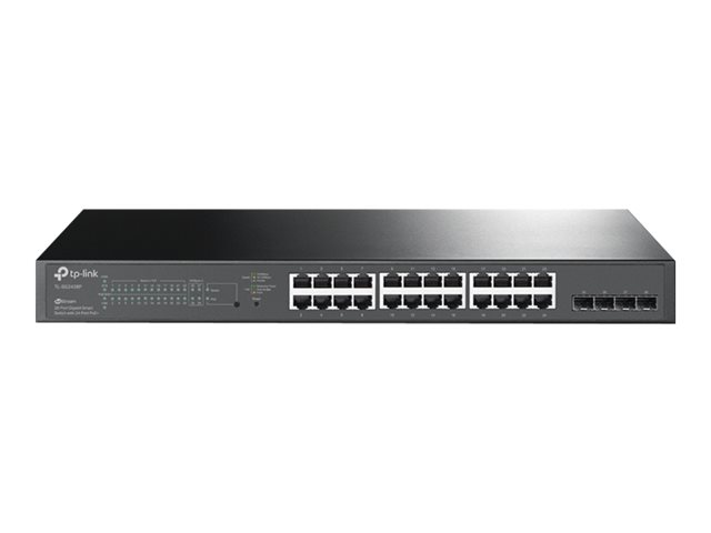 TP-Link JetStream TL-SG2428P V5 - Switch - L2+ - smart - 24 x 10/100/1000 (PoE+) + 4 x Gigabit SFP - rack-mountable - PoE+ (250 W)