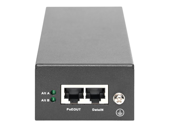 GIGABIT ETHERNET POE++ INJECTOR 802.3BT POWER PINS: 4/5(+)7/8(-) AND 3/6(+) 1/2(-) 85W