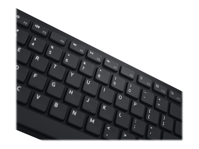 Dell Pro KM5221W - Retail Box - keyboard and mouse set - wireless - 2.4 GHz - QWERTY - US International - black