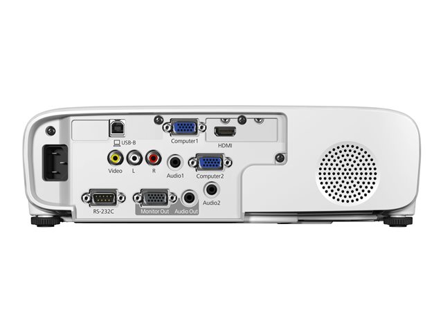 Epson EB-X49 - 3LCD projector - portable - 3600 lumens (white) - 3600 lumens (colour) - XGA (1024 x 768) - 4:3 - LAN - white