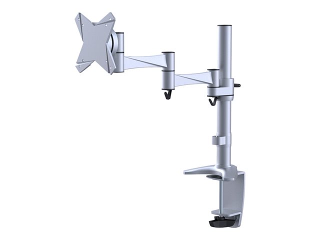 Neomounts FPMA-D1330 - Mounting kit - full-motion - for LCD display - silver - screen size: 10\"-30\" - clamp mountable, grommet, desk-mountable