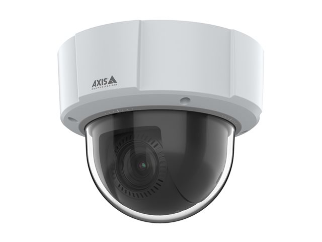AXIS M55 Series M5526-E - Network surveillance camera - PTZ - dome - outdoor - vandal / weatherproof - colour (Day&Night) - 4 MP - 2688 x 1512 - auto iris - audio - LAN 10/100 - H.264, MPEG-4 Part 10, AVC, H.265, MPEG-H Part 2, HEVC, MJPEG - DC 20 - 28 V / PoE Class 3