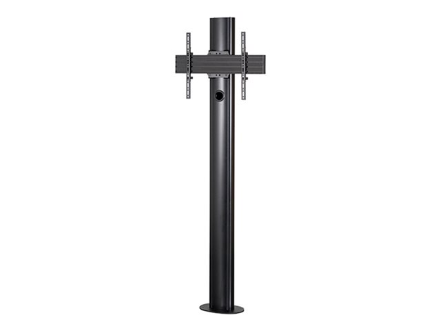 B-TECH Mode-AL BT8704 - Stand - bolt-down - for flat panel - premium - black - screen size: 39\"-70\" - mounting interface: up to 672 x 400 mm - on-floor