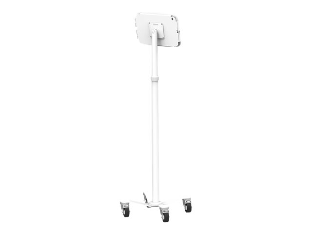 Compulocks iPad Mini 8.3\" Space Enclosure Medical Rolling Cart Extended - Cart - for tablet - lockable - medical - white - screen size: 8.3\" - mounting interface: VESA - for Apple iPad mini (6th generation)