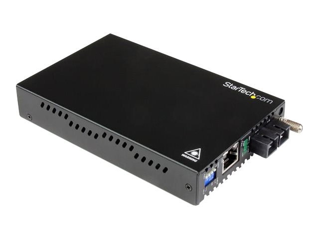 StarTech.com Gigabit Ethernet Single Mode Fiber Media Converter SC 40 km - 1000 Mbps (ET91000SM402) - Fibre media converter - 1GbE - 1000Base-LX, 1000Base-SX, 1000Base-T - RJ-45 / SC single-mode - up to 40 km - 1310 nm - for P/N: ETCHS2U, SVA12M2NEUA, SVA12M5NA