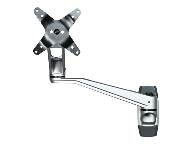 StarTech.com Wall Mount Monitor Arm, Articulating Ergonomic VESA Wall Mount Monitor Arm, 20\" (52cm) Long , Single 34\" Display up to 30.9lb/14kg, Swivel/Tilt/Rotate, Adjustable Screen Mount - Cable Management clips (ARMWALLDSLP) - Bracket - adjustable arm - for LCD display - aluminium - silver - screen size: 13\"-30\" - wall-mountable