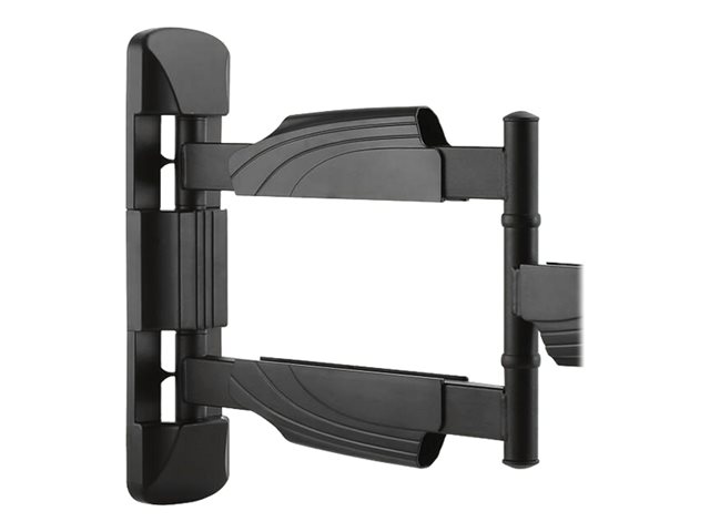 StarTech.com Full Motion TV Wall Mount, 32-55 inch (77lb/35kg) VESA Displays, Low Profile Universal Flat Screen TV Wall Mount, Heavy Duty Adjustable Tilt/Swivel Articulating Arm Bracket - Cable Management - Mounting kit (articulating arm, wall mount, wrench) - for TV - plastic, steel - black - screen size: 32\"-55\" - wall-mountable - for P/N: HDMIPLATE