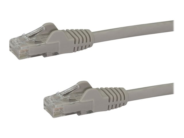 StarTech.com 7m CAT6 Ethernet Cable, 10 Gigabit Snagless RJ45 650MHz 100W PoE Patch Cord, CAT 6 10GbE UTP Network Cable w/Strain Relief, Grey, Fluke Tested/Wiring is UL Certified/TIA - Category 6 - 24AWG (N6PATC7MGR) - Patch cable - RJ-45 (M) to RJ-45 (M) - 7 m - UTP - CAT 6 - snagless - grey