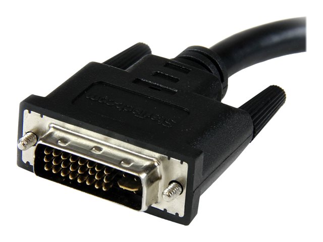 StarTech.com 8in DVI to VGA Cable Adapter - DVI-I Male to VGA Female Dongle Adapter (DVIVGAMF8IN) - VGA adapter - DVI-I (M) to HD-15 (VGA) (F) - 20 cm - thumbscrews - black