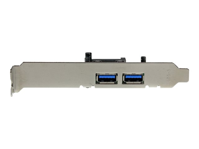 StarTech.com 2 Port PCI Express (PCIe) SuperSpeed USB 3.0 Card Adapter with UASP - SATA Power - Dual Port USB 3 PCIe Controller (PEXUSB3S24) - USB adapter - PCIe - USB 3.0 x 2 - for P/N: CFASTRWU3, ST3300GU3B, ST4300U3C1, ST4300U3C1B, ST7300U3M, ST7300USBME, USB3S2ESATA3