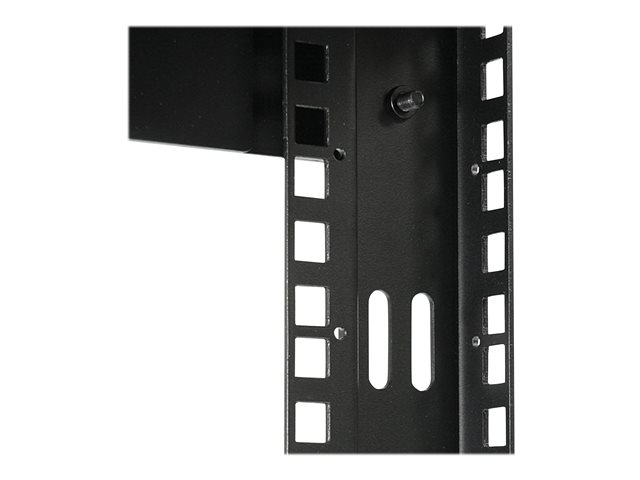 StarTech.com 8U 19\" Wall Mount Network Rack, Adjustable Depth 12-20\" 2 Post Open Frame Server Room Rack for AV/Data/ IT Communication/Computer Equipment/Switch with Cage Nuts & Screws - 8U Adjustable Rack (RK812WALLOA) - Rack - wall mountable - black