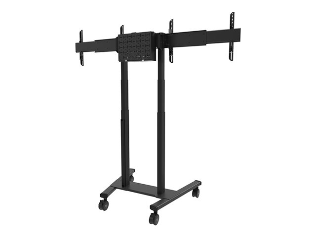 Neomounts ADM-875BL2 - Mounting component (adapter) - micro adjustable - for 2 flat panels - lockable - steel - black - screen size: 42\"-65\" - stand mountable - for Neomounts FL55-875BL1, WL55-875BL1