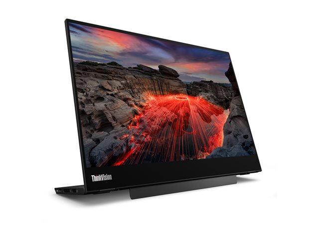 Lenovo ThinkVision M14t Gen 2 - LED monitor - 14\" - portable - touchscreen - 2240 x 1400 - IPS - 300 cd/m² - 1500:1 - 6 ms - 2xUSB-C - raven black