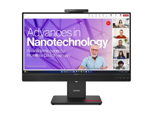 Lenovo ThinkVision T24-4v - LED monitor - 1920 x 1080 Full HD (1080p) @ 120 Hz - IPS - 250 cd/m² - 1500:1 - 4 ms - HDMI, VGA, DisplayPort, USB-C - speakers - eclipse black