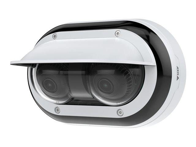 AXIS P4708-PLVE - Network panoramic camera - dome - outdoor - vandal / weatherproof - colour (Day&Night) - 2 x 8 MP - 3840 x 2160 - fixed iris - vari-focal - audio - GbE - H.264B, H.264M, H.264H, H.265, MJPEG - PoE Plus Class 4 - TAA Compliant