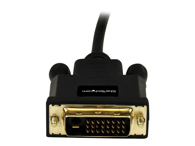 StarTech.com 10ft Mini DisplayPort to DVI Adapter Cable - Mini DP to DVI Video Converter - MDP to DVI Cable for Mac / PC 1920x1200 - Black (MDP2DVIMM10B) - DisplayPort cable - Mini DisplayPort (M) to DVI-D (M) - 3.04 m - black