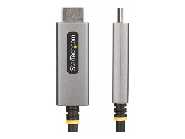 StarTech.com 6ft (2m) DisplayPort to HDMI Adapter Cable, 8K 60Hz, 4K 144Hz, HDR10, DP 1.4 to HDMI 2.1 Active Video Converter, DisplayPort Desktop to HDMI Monitor, M/M - DisplayPort to HDMI Cord (133DISPLAYPORTHDMI21) - Adapter cable - DisplayPort mal