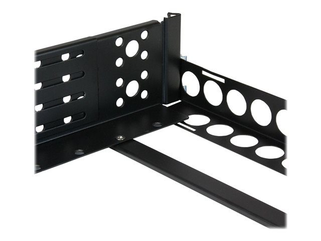 StarTech.com 2U Universal Rack Mount Rails - for 19in Server Rack Enclosure or Cabinet - Adjustable A/V Rack Rails (UNIRAILS2U) - Rack rail - black - 2U - 19\" - for P/N: RK2433BKM, RK2537BKM, RK3236BKF, RK4236BKB, RK4242BK24, RK4242BK30, RKQMCAB12V2