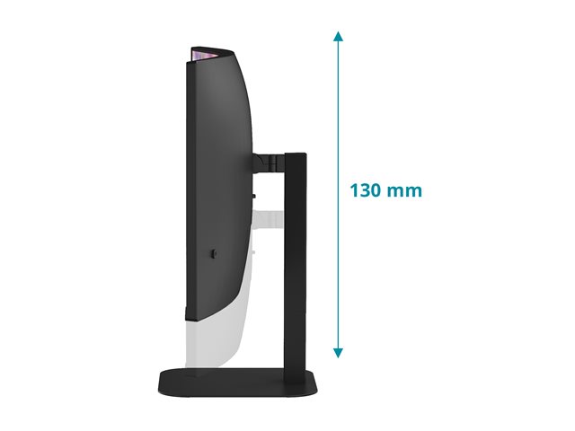AOC Value-line CU34V5C/BK - V5 series - LED monitor - curved - 34\" - 3440 x 1440 WQHD @ 100 Hz - VA - 300 cd/m² - 3000:1 - 4 ms - HDMI, DisplayPort, USB-C - speakers - matte black