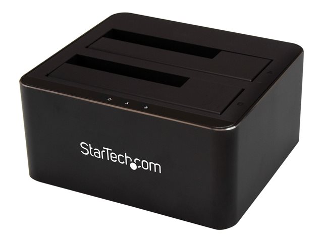 StarTech.com Dual-Bay USB 3.0 to SATA Hard Drive Docking Station, USB Hard Drive Dock, External 2.53.5 SATA IIIIII, SSDHDD Docking Station, Hot-Swap Hard Drive Bays - Top-Loading - HDD docking station - bays: 2 - 2.5\", 3.5\" - SATA 6Gb/s - USB 3.0 - black - for P/N: SVA12M5NA