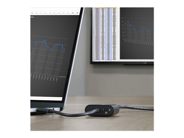 StarTech.com USB-C to VGA Adapter - 1920x1200 - USB C Adapter - USB Type C to VGA Monitor / Projector Adapter (CDP2VGASA) - External video adapter - USB-C - D-Sub