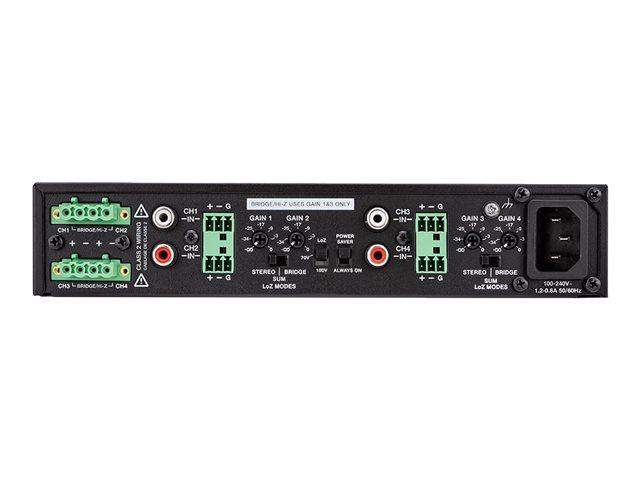 Crestron X-Series AMP-X300 - Amplifier - 4 x 75 Watt - black