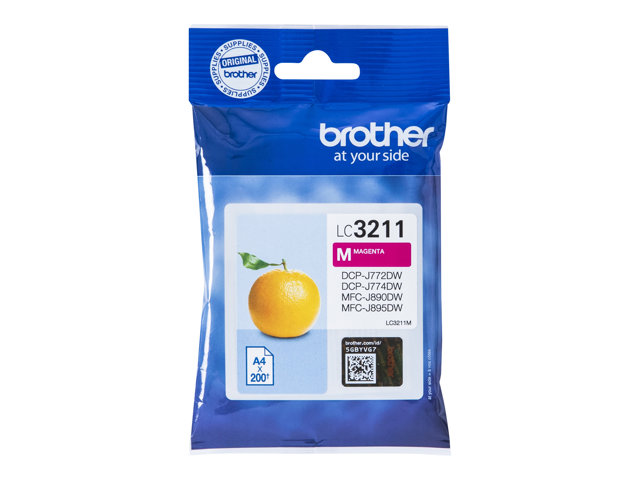 Brother LC3211M - Magenta - original - ink cartridge - for Brother DCP-J572, DCP-J772, DCP-J774, MFC-J890, MFC-J895