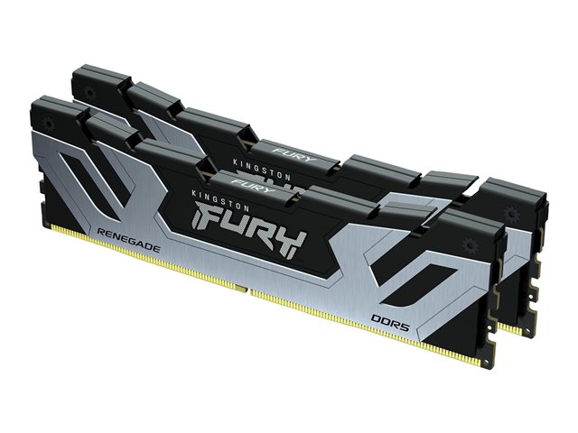 Kingston FURY Renegade - DDR5 - kit - 48 GB: 2 x 24 GB - DIMM 288-pin - 4200 MHz / PC5-67200 - CL40 - 1.45 V - unbuffered - on-die ECC - black, silver