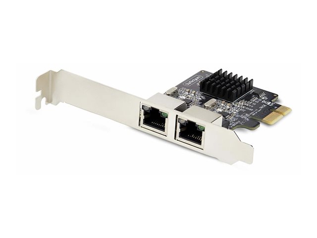StarTech.com 2-Port Gigabit PCIe Network Adapter Card, TAA Compliant - Network adapter - PCIe - Gigabit Ethernet x 2 - black - TAA Compliant
