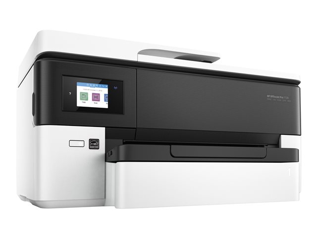 HP Officejet Pro 7720 Wide Format All-in-One - Multifunction printer - colour - ink-jet - 216 x 356 mm (original) - A3 (media) - up to 18 ppm (copying) - up to 22 ppm (printing) - 250 sheets - 33.6 Kbps - USB 2.0, LAN, Wi-Fi(n), USB host