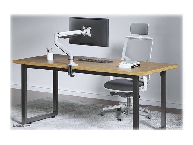 Neomounts NM-D750 - Mounting kit - full-motion - for LCD display - white - screen size: 10\"-32\" - clamp mountable, grommet, desk-mountable