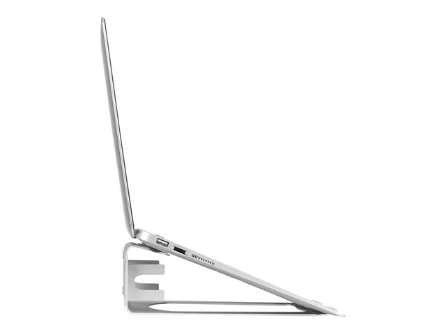StarTech.com Laptop Stand, 2-in-1 Laptop Riser Stand or Vertical Stand, Ideal for Ultrabooks & MacBook Pro/Air up to 15\", Ergonomic Angled Notebook Holder for Office Desk, Silver, Aluminum - Elevated Laptop Stand - Notebook stand - desktop - 11\" - 15\" - silver