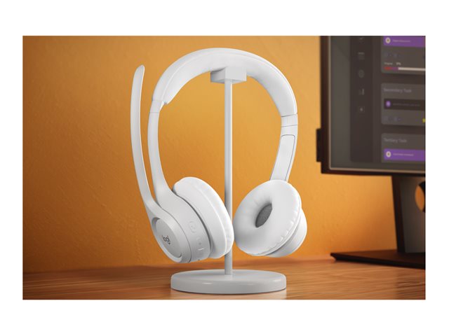Logitech Zone 300 - Headset - on-ear - Bluetooth - wireless - off-white
