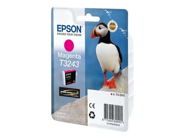 Epson T3243 - 14 ml - magenta - original - ink cartridge - for SureColor P400, SC-P400