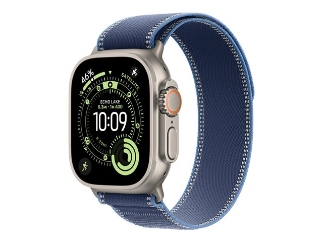 49mm Blue/Bright Blue TrailLoop-M/L - Natural Titanium Finish