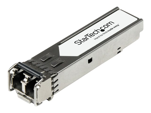 StarTech.com Extreme Networks 10052 Compatible SFP Module, 1000BASE-LX, 1GbE Single Mode Fiber SMF Optic Transceiver, 1 Gigabit Ethernet SFP, LC 10km, 1310nm, DDM, Mini GBIC - Lifetime Warranty (10052-ST) - SFP (mini-GBIC) transceiver module (equivalent to: Extreme Networks 10052) - GigE - 1000Base-LX - LC single-mode - up to 10 km - 1310 nm - for Summit 200, 24, 400, Alpine 38XX, Extreme Networks GM-16, BlackDiamond 10808, Summit 400